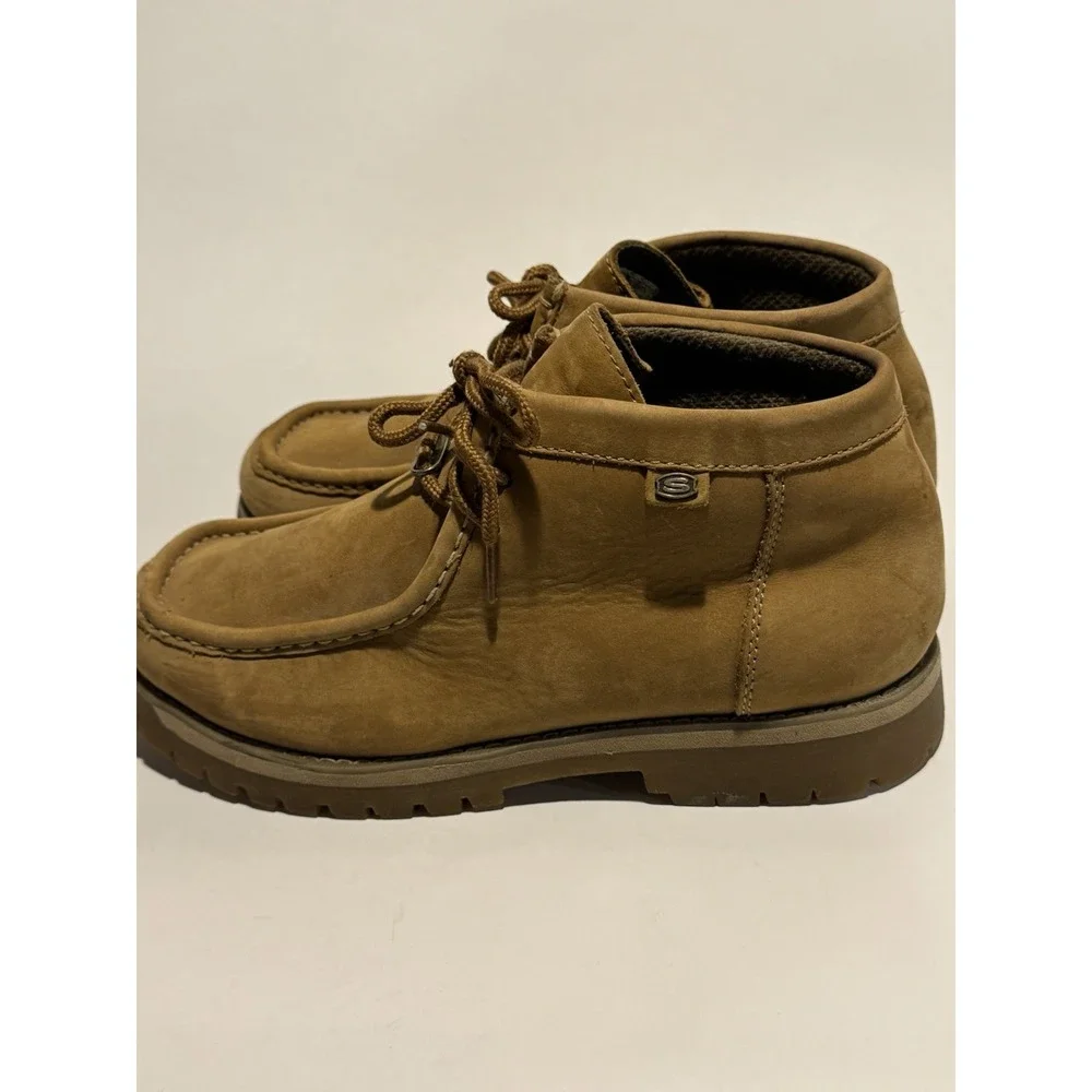 Skechers Collection Men's Size 10.5 Suede Ankle Boot Lace Up Relax Fit